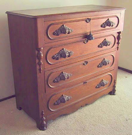 Victorian chest - angle view