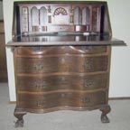 mahogany drop-front desk